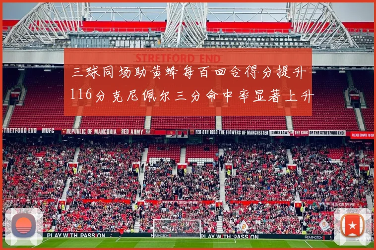 三球同场助黄蜂每百回合得分提升116分克尼佩尔三分命中率显著上升近10